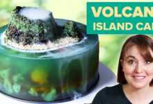 Προσπάθησα να φτιάξω ένα κέικ νησιού ζελέ ηφαιστείου
